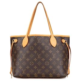 Louis Vuitton-Louis Vuitton Brown Monogram Neverfull PM-Brown
