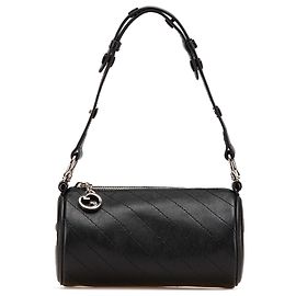Borsa a spalla mini in pelle nera Blondie di Gucci Nero