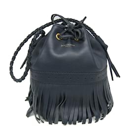 Autre Marque-J&M Davidson Carnival M Women's Leather Shoulder Bag-Navy blue