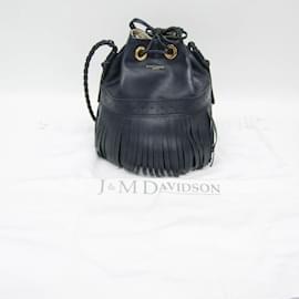 Autre Marque-J&M Davidson Carnival L Women's Leather Shoulder Bag-Navy blue