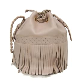 Autre Marque-J&M Davidson Carnival L Women's Leather Shoulder Bag-Beige