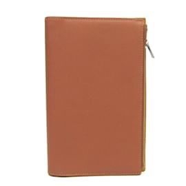 Hermès-Couverture de planificateur de taille compacte Hermes-Doré,Jaune