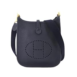 Hermès-Sac à bandoulière Hermes Evelyne TPM Amazon-Bleu