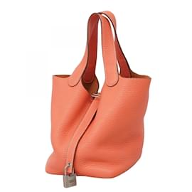 Hermès-Sac à main Hermes Picotin Lock PM-Corail