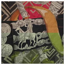 Hermès-Hermes Carre 90 Lujo Criollo Cashmere and Silk Scarf-Multiple colors