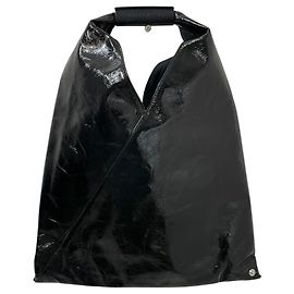 Maison Martin Margiela Maison Margiela MM6 Patent Leather Tote Bag Black