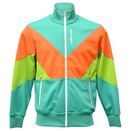 Palm Angels Color-Block Track Jacket in Multicolor Polyester  Multiple colors