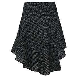 Chloé Asymmetric Skirt in Black Polyamide Black