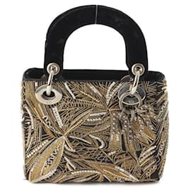 Dior-Dior Lady Dior Mini 2WAY Shoulder Bag-Black