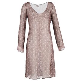 Vestido midi com estampa floral Max & Co em viscose rosa Rosa