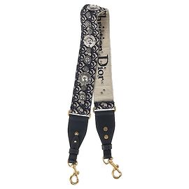 Dior Oblique Medallion Bag Strap in Navy Blue Canvas Multiple colors