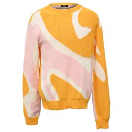 Pull en tricot coloré MCM en coton multicolore Multicolore