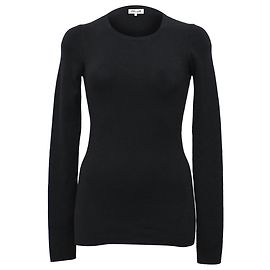 Schwarzer Wollpullover mit Rückenausschnitt von Diane Von Furstenberg Schwarz