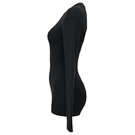 Diane Von Furstenberg- Diane Von Furstenberg Back Cutout Sweater in Black Wool-Black