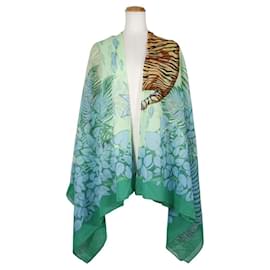 Hermès-Étole en coton Hermes Pareo-Vert