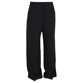 Fendi-Pantalons larges Fendi en laine noire-Noir
