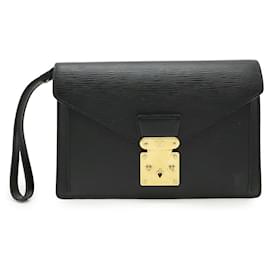 Louis Vuitton-Pochette Seliere Dragonne Epi de Louis Vuitton-Noir