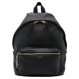 Yves Saint Laurent Sac à dos en cuir de veau de Saint Laurent Paris Noir