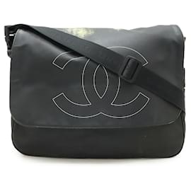 Chanel-Chanel Sports Line Messenger Bag Shoulder Bag-Black
