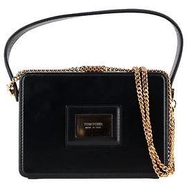 Bolsa de mão Palmellato em couro preto da Tom Ford Preto