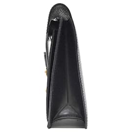 Louis Vuitton-Pochette en cuir Epi Louis Vuitton-Noir