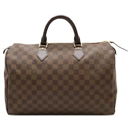 Louis Vuitton-Louis Vuitton Speedy 35 Damier Handbag-Brown