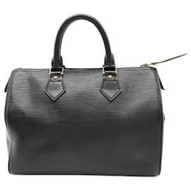 Louis Vuitton-Louis Vuitton Speedy 25 Epi Handbag-Black