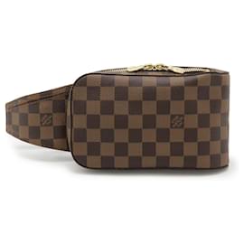 Louis Vuitton-Sac à épaule 2 en 1 Geronimos Damier de Louis Vuitton-Marron