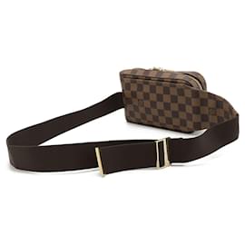 Louis Vuitton-Sac à épaule 2 en 1 Geronimos Damier de Louis Vuitton-Marron
