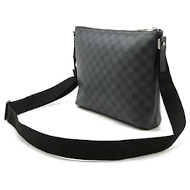 Louis Vuitton-Sac à épaule Mick PM Damier Graphite Louis Vuitton-Noir