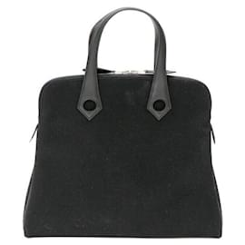 Hermès-Hermes Sac a Depeches PM Leather Handbag-Black