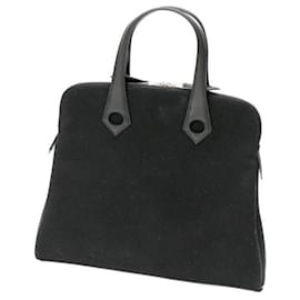 Hermès-Hermes Sac a Depeches PM Leather Handbag-Black