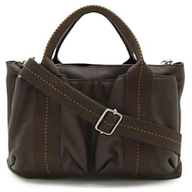Hermès-Sac 2 en 1 Veaudermas PM Horizontal Caravane Hermes-Marron