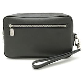 Louis Vuitton-Pochette Kasai Taiga de Louis Vuitton-Noir