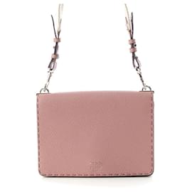 Fendi-Sac messager en cuir Selleria de Fendi-Rose