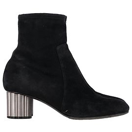 Salvatore Ferragamo Ferragamo Catania Ankle Stretch Boots in Black Suede  Black