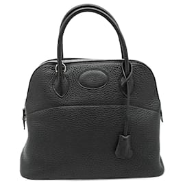 Hermès-Sac à main Hermes Bolide 31 Noir/Argent-Noir