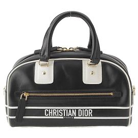 Borsa da bowling Boston piccola logo Dior Vibe Nero