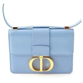 Dior-Dior 30 Montaigne Leather Shoulder Bag-Blue