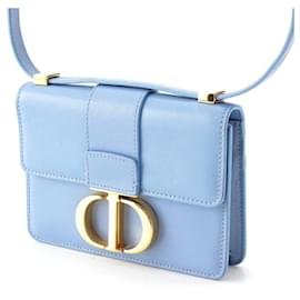 Dior-Dior 30 Montaigne Leather Shoulder Bag-Blue