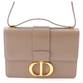 Dior-Dior 30 Montaigne Leather Shoulder Bag-Grey