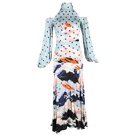 Abito maxi stampato Temperley London in viscosa multicolore Multicolore