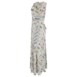 Autre Marque- Rixo Printed Off-Shoulder Maxi Dress in Multicolor Viscose-Multiple colors