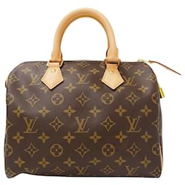 Louis Vuitton-Louis Vuitton Monogram Canvas Speedy 25 Handbag-Brown