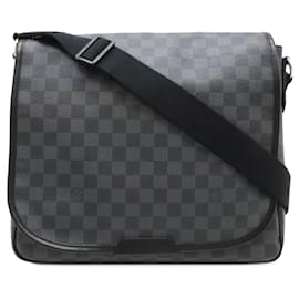 Louis Vuitton-Sac à épaule Daniel MM Damier Graphite Louis Vuitton-Noir