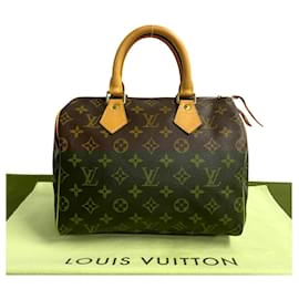 Louis Vuitton-Louis Vuitton Speedy 25 Monogram Handbag-Brown