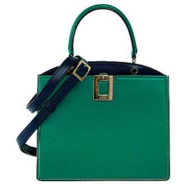 Bolsa de couro 2 em 1 Roger Vivier Mini Verde