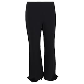 Michael Kors- Michael Kors High-Rise Flared trousers in Black Polyester-Black