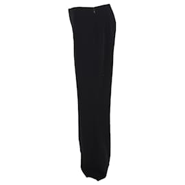 Michael Kors- Michael Kors High-Rise Flared trousers in Black Polyester-Black