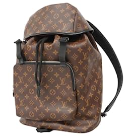 Louis Vuitton-Sac à dos Monogram Macassar de Louis Vuitton-Marron